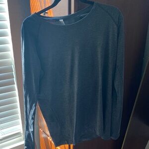 Lululemon Athletica Charcoal Long Sleeve Top